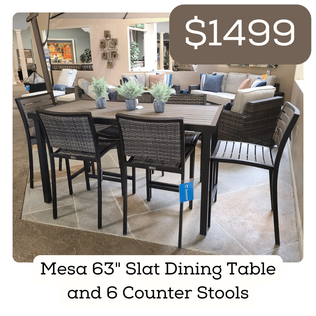 Mesa patio table set now $1499