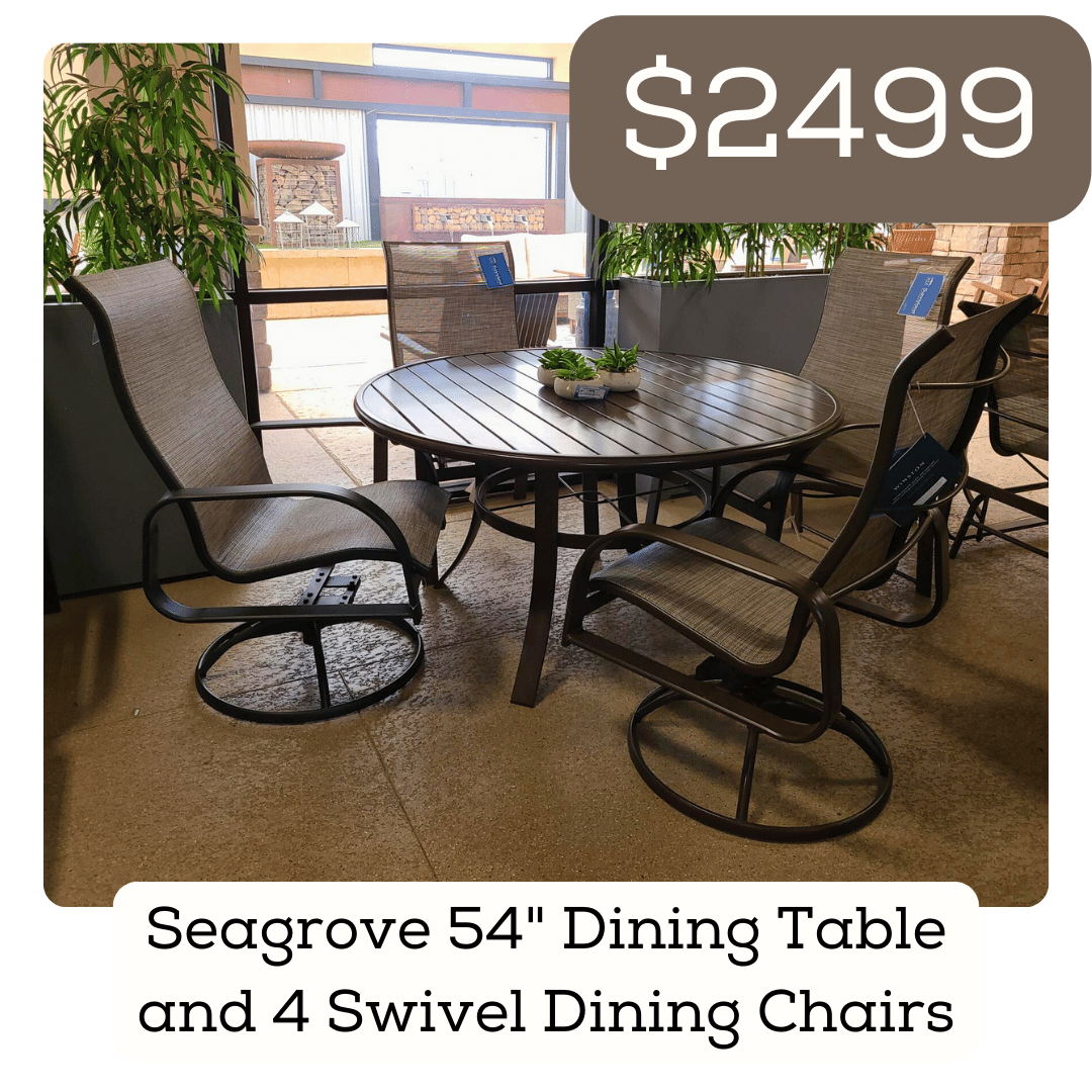 Seagrove dining set now only $2499