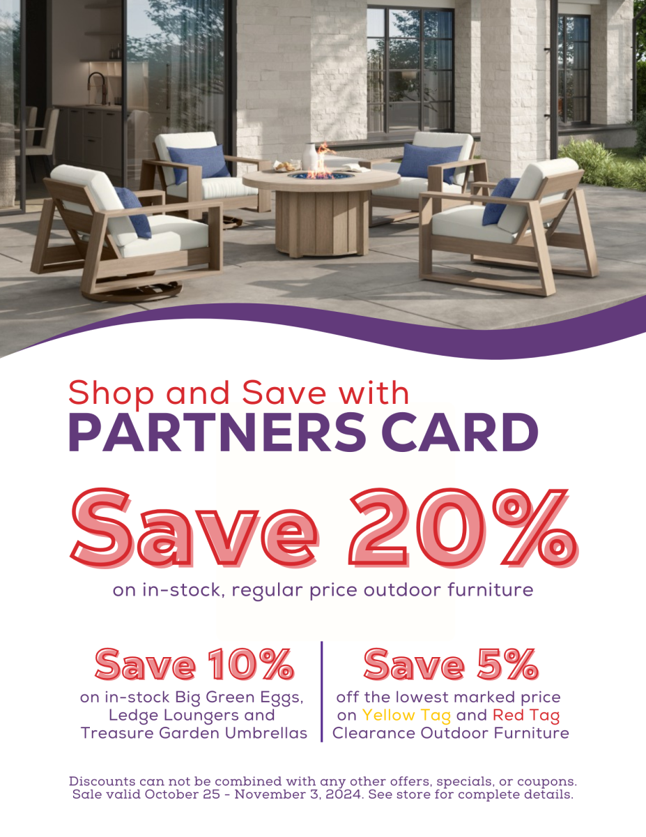 Save with your Partners Card until November 3rd.