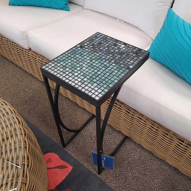 Galena Mist C Style Mosaic Table