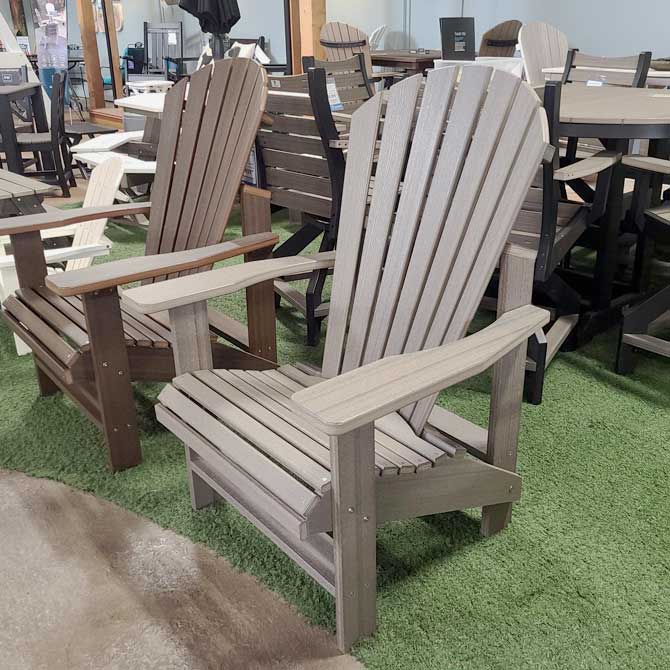 Upright Adirondack Chair - Coastal Gray