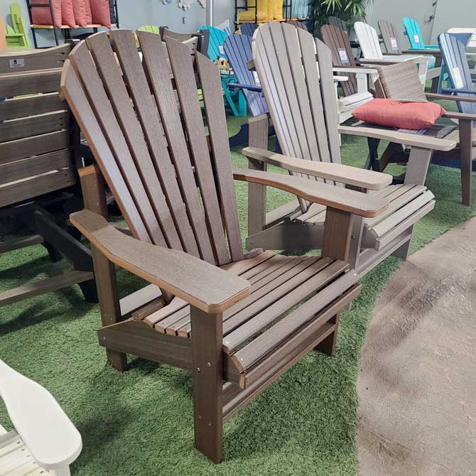 Upright Adirondack Chair - Brazilian Walnut